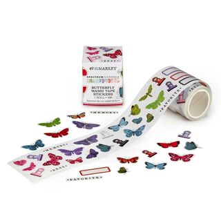 49 and Market - Spectrum Gardenia - Butterfly Washi Tape Stickers 5M
