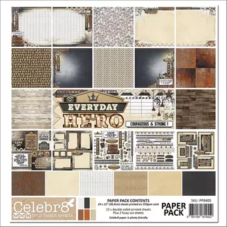 Celebr8 Everyday Hero - 12x12 Paper Pack