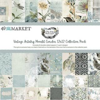 49 and Market - Vintage Artistry Moonlit Garden 12x12 Collection Pack