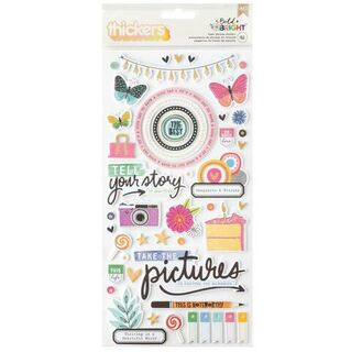 Vicki Boutin - Bold + Bright - Thickers Foam Phrase Stickers