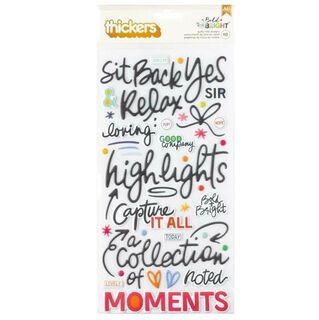 Vicki Boutin - Bold + Bright - Thickers Puffy Title Stickers