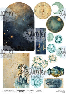 3Quarter Designs - Mini Project Sheet - Celestial Skies