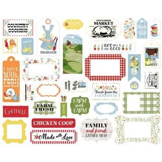 Carta Bella - Farmhouse Living Frames & Tags