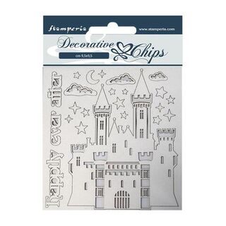 Stamperia - Decorative Chips - Castle - Sleeping Beauty