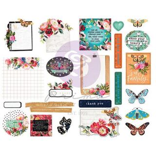 Prima - Painted Floral Stickers - 2 sheets