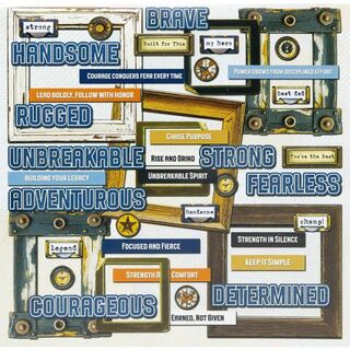 49 and Market - Rust & Revs 2.0 - Chipboard Words and Frames