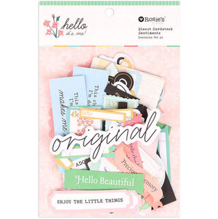 Hello It's Me Diecut Cardstock Sentiments