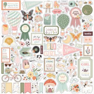 Carta Bella - That's My Girl 12x12 sticker sheet