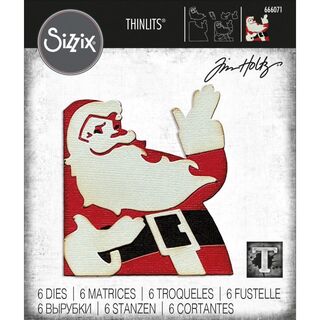 Sizzix - Tim Holtz - Retro Santa Thinlits Die set