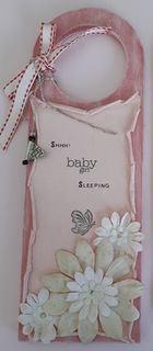 Baby Girl Door Hanger by Carrie