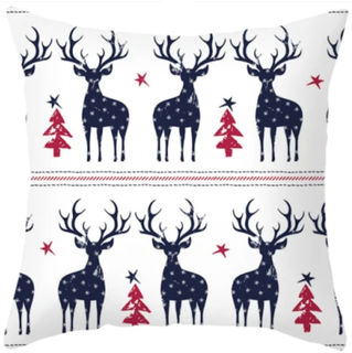 Christmas Cushion - 6 Deer