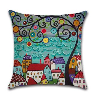 Colourful City Cushion - 3