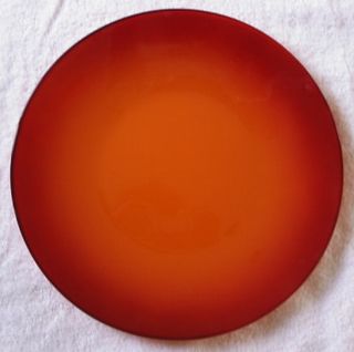 Recycled Glass Orange Plate
