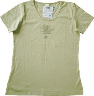 Tea Nikau Scoop Neck Organic T-shirt - Medium only