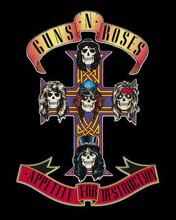 Guns N Roses Plaque Glass