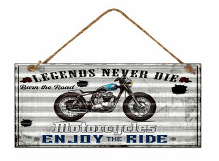 Legends Never Die Corrugated Metal Sign