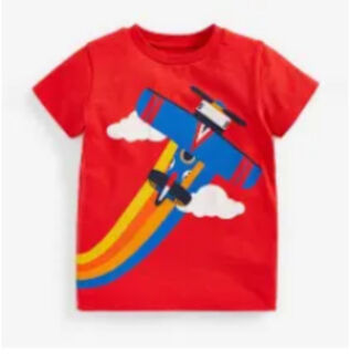 Red T-Shirt with Airplane