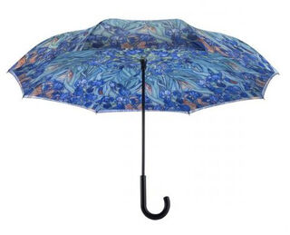 Van Gogh Irises Reverse Cover Umbrella