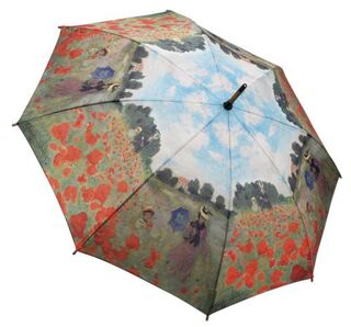 Monet's Poppy Field Stick Umbrella