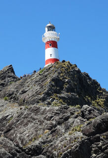 Cape Palliser Lighthouse on Rock