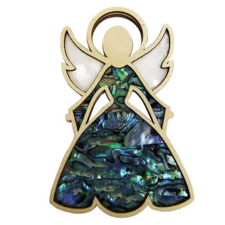 Large Angel Paua Decoration