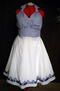 Reclaimed Fashion in a 1950s Style Shirt Dress Refashion