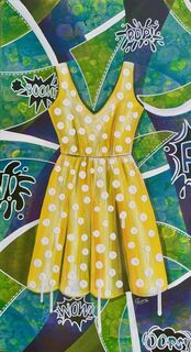 Pop Art Dress Painting: Flawed