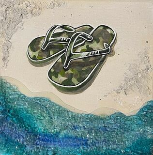 Camo Jandals - New Zealand Art For Sale