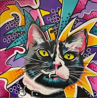 This Is Your Cat: Pop Art Pet Portrait by Collette