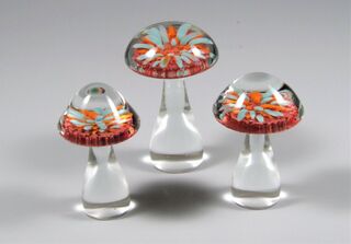 Glass Mushroom Set - Handmade in New Zealand