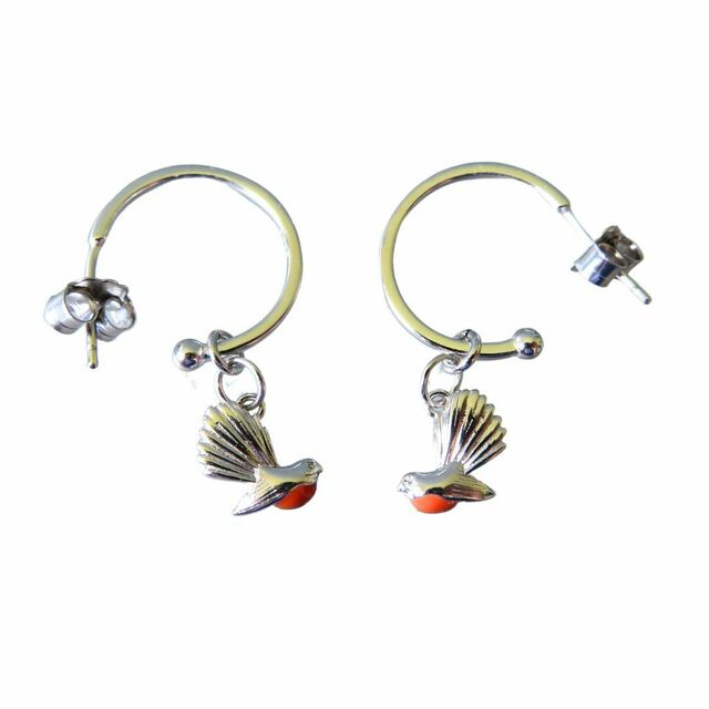 Stud Earrings  Paua Fish Hook – Pohutukawa Gallery