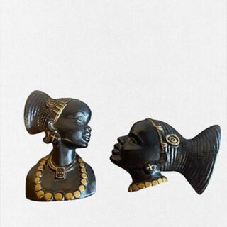 Retro African Head Busts