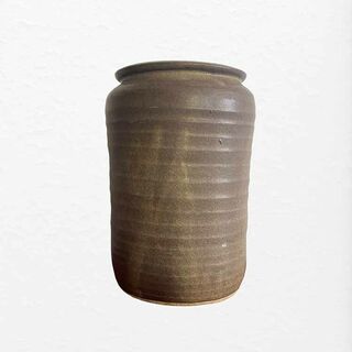 Retro Cylinder Ribbed Vase