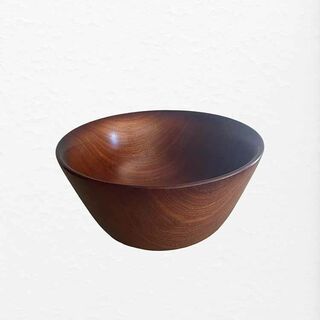 Vintage Mahogany Bowl