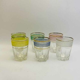 Six Vintage Shot Glasses