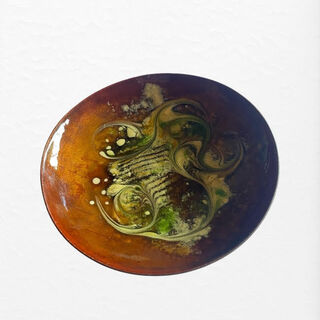 NZ Country Womens Copper Enamel Dish