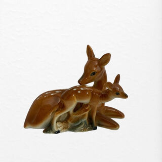 Deer and Fawn Ceramic