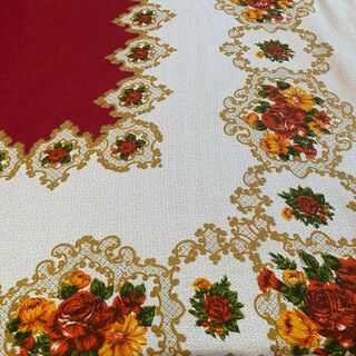 Vintage Floral Tablecloth