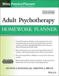 Practice Planners #: Adult Psychotherapy Homework Planner (Fill-in-Pages)  (6th Edition)