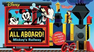 Disney All Aboard! Mickey's Railway (Lift-the-Flap Fold out Board Book)