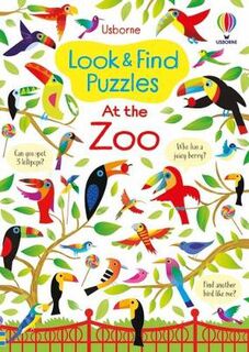 Look and Find Puzzles: At the Zoo (Search-and-Find)