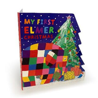 Elmer: My First Elmer Christmas (Shaped Board Book)