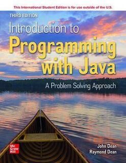 ISE Introduction to Programming with Java: A Problem Solving Approach  (3rd Edition)