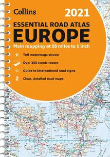 Collins Road Atlas: Europe  (2021 Edition)