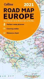 Collins Road Map: Europe (Sheet Map)