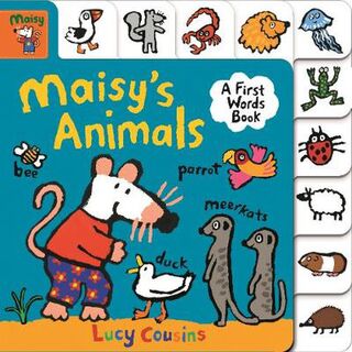Maisy's First Word Book: Maisy's Animals (Tabbed Board Book)