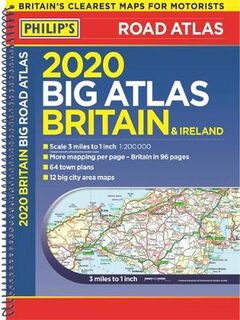 Philip's Big Road Atlas Britain and Ireland (Spiral Bound)
