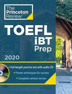 College Test Preparation: Princeton Review TOEFL iBT Prep with Audio CD, 2020