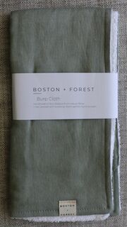 Boston & Forest Burp Cloth (Sage)