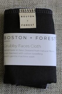 Boston & Forest Grubby Face Cloth (Black)